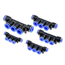 1PC Air Pneumatic Fitting 5 Way One Touch OD 4mm 6mm 8mm 10mm 12mm Hose Tube Push In 5 Port Gas Quick Fittings Connector Coupler 2024 - buy cheap