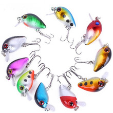 Mini isca de pesca crankbait para pesca, isca de pesca artificial rígida com manivela para atrair peixes de 10 fábricas, 1.7g/3cm 2024 - compre barato