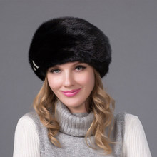 Кожаная шапка с мехом JKP 2018, зимняя женская меховая шапка со стразами, новая модная восьмиугольная меховая шапка, русская качественная элегантная шапка, DHY-52 2024 - купить недорого
