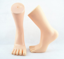 New 1 pair Unisex Men Women Mannequin Feet Display Toe Socks Plastic Foot Male&Female Toe Separation Model Feet Skin color 2024 - buy cheap