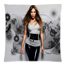 Jennifer Lopez Decorative Cushion Cover Cotton Linen Sofa Throw Pillow Case 2016 Custom Cojines 18"X18" 2024 - buy cheap