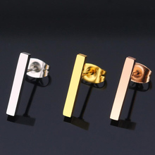 Jisensp-brincos femininos simples, anel em t, ouro rosê, geométricos, longos, quadrados, joias, minimalistas, para presentes, festas 2024 - compre barato