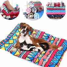 Warm Dog Bed Mat Puppy Cat House Kennel Small Medium Large Dogs Beds Christmas Sleeping Blanket Chihuahua Snowflake mata dla psa 2024 - buy cheap