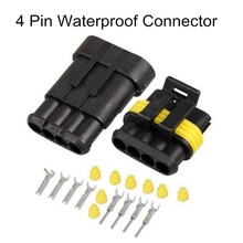 New Car Part 10 kit 4 Pin Way Sealed Waterproof Electrical Wire Auto Connector Plug with registered high quality new arrival 2024 - buy cheap