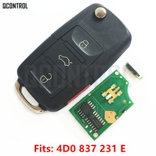 QCONTROL 315MHz Car Remote Key DIY for AUDI A4 S4 A6 A8 TT Allroad Cabriolet 4D0837231E 1997 - 2005 4D0 837 231 E 2024 - buy cheap