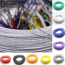 Eclyxun-cabo eletrônico ul1007 ul 1007, 24awg 11/0. 16ts 80c 300v 1.4mm, cabo de pvc, certificação ul, 10 cores para diy 2024 - compre barato