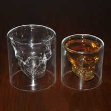 New Crystal Skull Head Glass Cup Vodka Whiskey Wine Drinking Decanter Glassware 2024 - buy cheap