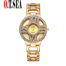 Brand Women Bracelet Watch Alloy Dial Quartz Analog Rhinestone Bracelet Wrist Watch Luxury Ladies Dress Clock Relogio Feminino 2024 - купить недорого