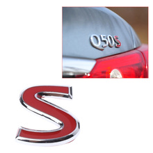 Авто-Стайлинг металлические наклейки красная металлическая эмблема значок наклейка для Infiniti Q50 Q50L Q30 Q70 дропшиппинг 2024 - купить недорого