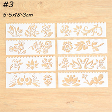 Hot 8pcs/Set Flowers Layering Stencils For Walls Painting Scrapbooking Stamp Album Decor Embossing Paper Card Painting Template 2024 - buy cheap
