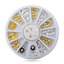 1Set 2015 New Fashion 3d Nail Art Decorations Ocean Sea Style Alloy Jewelry Glitter Charm Rhinestone Wheel 2024 - buy cheap