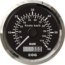 KUS High quality 85mm GPS speedometer velometer 60Knots with mating antenna with backlight 2024 - buy cheap