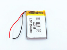 li-po  3.7V 600mAh 602535 Lithium Polymer Li-Po li ion Rechargeable Battery cells For Mp3 MP4 MP5 GPS 2024 - buy cheap