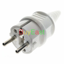 1 PCS Israel Schuko Alemanha França Tipo F 4.8 milímetros Europeu Pin Rewireable Plug Power Max. 250 V 16A Cor Branca 2024 - compre barato