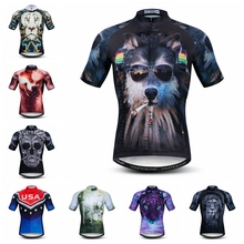 Weimostar 3D 2019 Cycling Jersey mens Bike Jersey road MTB bicycle tops Summer Pro Team Ropa Maillot Ciclismo Racing shirt Wolf 2024 - buy cheap