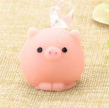 2017 New Cute Pig Ball Mochi Squishy Squeeze Prayer Cute Toy Kawaii Collection Fun Joke Gift Anti-stress Toys 2024 - buy cheap