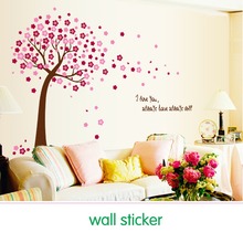 Free shipping home decor decals Poster house Sticker Removable vinyl wall stickers Peach Tree large Wall paster for kids rooms 2024 - buy cheap