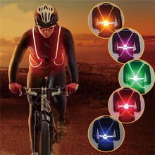 Reflective Vest 360 High Visibility  LED Driving  Flash Night Driving Cycling Outdoor Light Up Bicycle Safety Vest 2024 - buy cheap