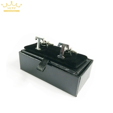 Caixa de abotoaduras preta, conjunto com 300 peças de caixas de joias, boite a bijuterias, caixa de presente, frete grátis 2024 - compre barato
