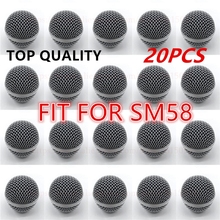 20PCS Professional Ball Head Mesh Microphone Grille Replacement Fits For shure sm58 sm58sk beta58 beta58a 2024 - buy cheap