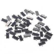 50 шт. мини smd smt MSK-12C02 тумблер 7pin 1P2T вкл/выкл слайдовые переключатели для MP3 MP4 2024 - купить недорого