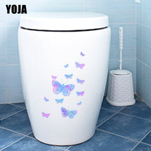 YOJA 18.1X22.7CM Cute Butterfly Bedroom Home Decor Wall Sticker Toilet Decal T3-1288 2024 - buy cheap