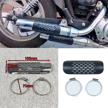 Silenciador de tubo de escape de 70mm para motocicleta, cubierta de protección protectora para Harley Softail Dyna Cruiser 2024 - compra barato