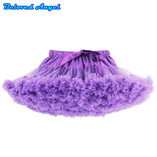 2019 Girls tutu Skirts Baby Ballerina Skirt Childrens Chiffon Fluffy Pettiskirts Kids Christmas Casual Candy Color Party Skirt 2024 - buy cheap