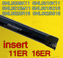 SNL0008K11 0010K11 0012M11 0016Q16 0020R16 0025S16 вставка 11ER 16ER CNC внутреннее отверстие резьба левосторонний токарный инструмент 2024 - купить недорого