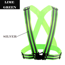 SPARDWEAR Reflective Safety Vest belt Security Double Reflective Strips waistcoat belt  for outdoor night running jogging 2024 - buy cheap