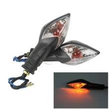 2 pcs 10mm Hole Turn Signal Lights 12V Amber Bulbs For Motor Bike ABS Plastic 2024 - buy cheap
