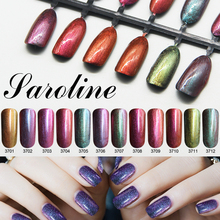 Saroline 8ml Semi Permanent Chameleon Colors UV Gel Nail Polish Soak Off Uv Gel for Nails Shimmer Fingernail Gel Lak Art 2024 - buy cheap