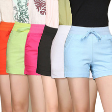2020 Summer Women Short Casual Loose Short Femme Cotton Linen Comfortable Shorts Elastic Waist Shorts Plus Size S-5XL 2024 - buy cheap