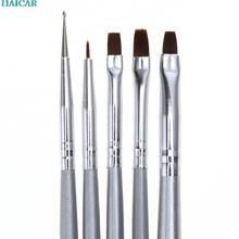 Nail Brushes 5pcs/set UV Gel Acrylic Nail Art Brush Drawing Dotting Drill Pen Builder Painting Pen Design Nail Art Tools ar12 2024 - buy cheap