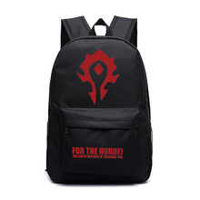 New FVIP WOW For The Horde World Of Warcraft Backpack School Bags Luminous Laptop Backpacks Tribe Alliance Nylon Mochila Galaxia 2024 - buy cheap