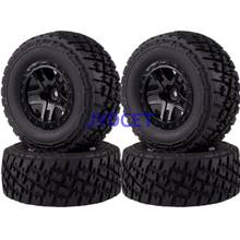 4pcs Front & Rear Wheel Rim & Tire 1182-17A For 1/10th RC Traxxas Short Course Truck Slash 4x4 2024 - buy cheap
