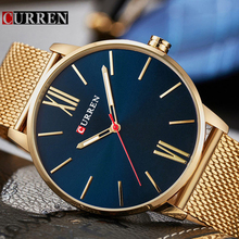 CURREN Brand Luxury Simple Big Dial Ultrathin Fashion Business Men Watch Full Steel Quartz Male Clock Reloj Hombre Montre Homme 2024 - buy cheap