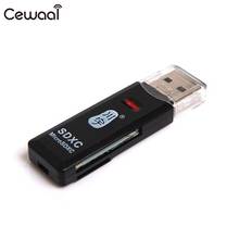 USB 2.0 Memory Card Reader 2 in 1 TF Card Reader Laptop Desktop SD Card Reader 2024 - buy cheap