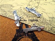 25pcs--Car charms, Antique Tibetan silver car Charm Pendants 28x12mm 2024 - buy cheap