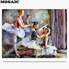 Hobby Full Resin Square Diamond Painting Ballet dance 5D Diamond embroidery Needlework Diamond Mosaic Cross Stitch decoration 2024 - buy cheap