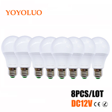 8PCS/LOT E27 LED Bulb Lights 3W 6W DC 12V Led Lamp 9W 12W 15W Energy Saving Lampada 12Volts Led Light Bulbs for Outdoor Lighting 2024 - buy cheap