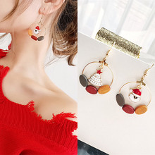 Hot Winter Christmas Earrings Asymmetrical Long Earring For Women Christmas Gift Party Wedding Stud Earrings Statement Wholesale 2024 - buy cheap