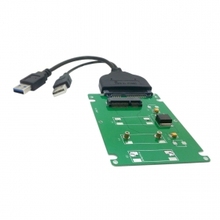 USB 3,0 для SATA 22pin 2,5 "жесткий диск и mSATA SSD до 7 мм 2,5" SATA 22pin жесткий диск корпус белый 2024 - купить недорого