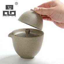 Conjuntos de chá e café tangpin, chaleiras cerâmicas para chá, jogo portátil para viagem 2024 - compre barato