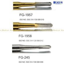 Frete grátis 10pcs brocas de carboneto de tungstênio endodontia odontia fg 245 fg 1957 fg 1958 2024 - compre barato