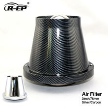 Filtro de aire de coche R-EP de 2 pulgadas, supercargador, admisión de aire para capó Universal, Kit de filtro de cartucho de turbocompresor de 76MM 2024 - compra barato