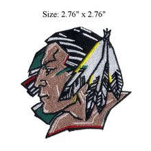 Emblema bordado americana sioux 2.76 "de largura/clássico/colar sobre o pano/camisa emblema 2024 - compre barato