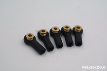 5pcs  Short Type Hexagon Ball Linkage with Washer M3.0*H6*L20*D3.0mm 2024 - buy cheap