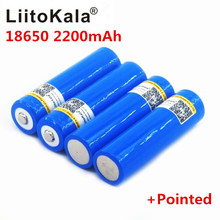 LiitoKala-batería recargable 2020 para coche, juguetes y linterna, capacidad de 18650 V, 3,7 mAh, 2200, novedad de 18650 2024 - compra barato