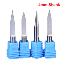 4mm Shank Flat-bottomed Sharp CNC Engraving Machine Tool Taper Sharp Router Bit Embossing Carving Milling Cutter 2024 - buy cheap